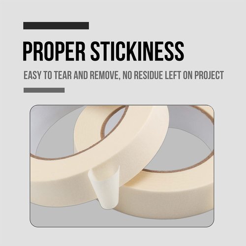 Lichamp Masking Tape 3/4 inch, 20 Pack General Purpose Masking Tape Bulk Multipack for Basic Use, 3/4 inch x 55 Yards x 20 Rolls (1100 Total Yards)