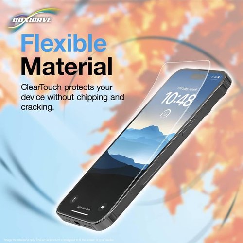 BoxWave Screen Protector Compatible with Waveshare Square Capacitive Touch Screen (4 in) - ClearTouch ImpactShield (2-Pack), Impenetrable Screen Protector Flexible Film