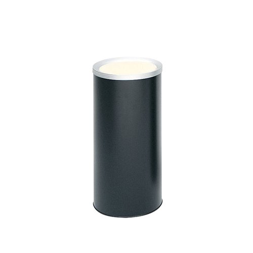 Safco Ash Urn, Black (9698), 20" | Durable Steel Body | Non-marring Anodized Ash Tray | Easy to Clean |Durable Smokers Receptacle for Office & Home