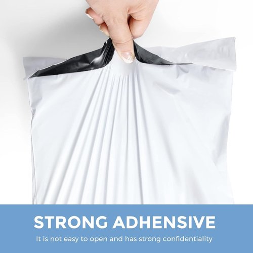 Metronic Poly Mailers 12x15.5 100 Pcs, Medium Shipping Bags for Clothing, Waterproof Mailers Poly Bags for Small Business, Shipping Envelopes Mailing Bag Package Bags Bulk in White