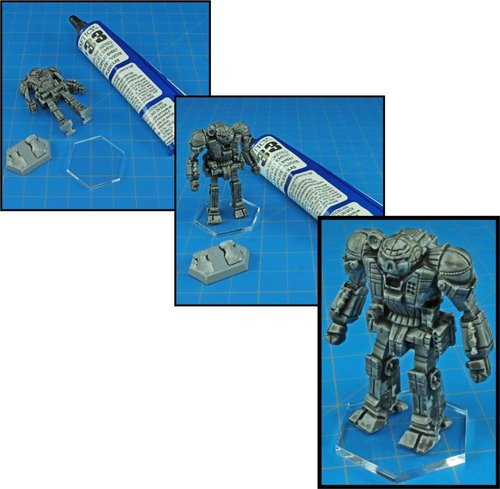 LITKO Clear Circular Miniature Bases - 50mm Round Figure Stands for Wargaming | 1.5mm Thick | 10 Pack