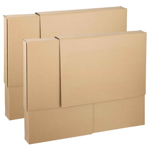 2 Sets TV Moving Box Adjustable Up to 62" TV，Picture/Paint/Mirror moving Boxes for Protecting Screen,Cardboard, nclude 2 Large Case Flat Screen TV Cover, Adjustable up to 40-in x 60-in x 4-in