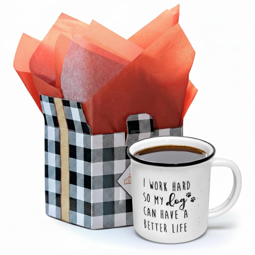 MAINEVENT I Work Hard So My Dog Can Have A Better Life Mug 11 Ounce Ceramic Coffee Mug, Gifts For Dog Lover Cup