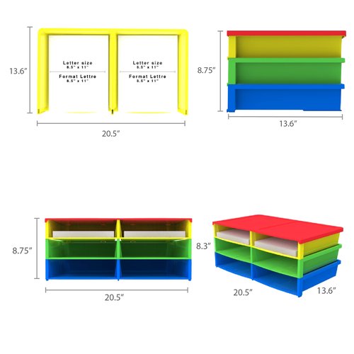 Storex 12 Compartment Craft Organizer 13 x 11.25 x 8.4 Inches