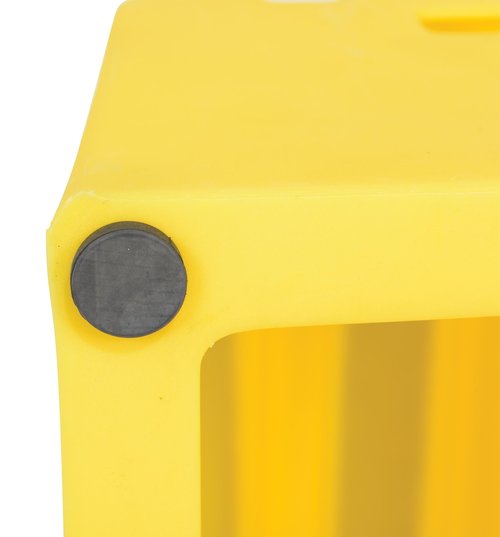 Vestil VST-1-Y Polyethylene Step Stool, 1 Step, Yellow