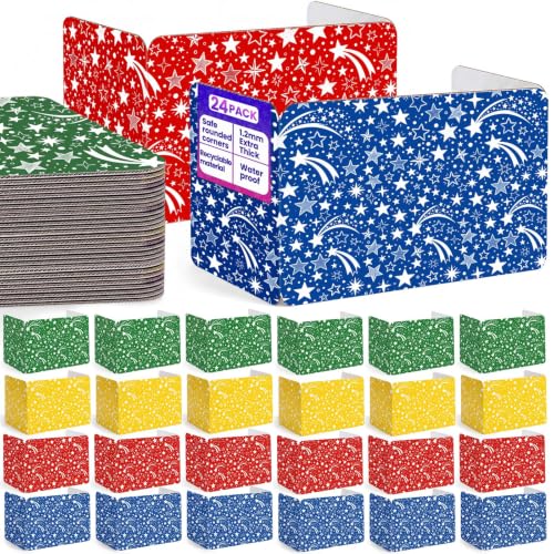 24 Pcs Desk Dividers for Students Morandi - Heavy Privacy Boards, 15.8 x 12 x 12 in, Tri-Fold
