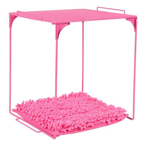 AUECOOME Locker Organizer Shelf and Locker Carpet 、locker accessories、Decorating Kit Suitable for School, Office、 Pink Locker Accessory for Girls Back to School Essentials(1, Pink)