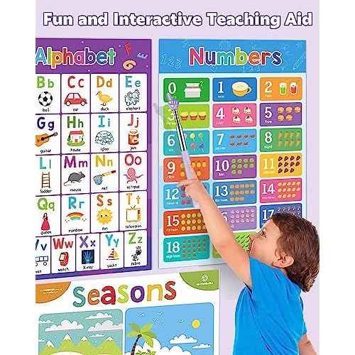 Retractable Teacher Pointer for Classroom Kids Reading, Dumero Extendable Finger Pointer Stick for School, Collapsible Finger Pointing Stick, Long Telescoping Hand Pointer, Pink