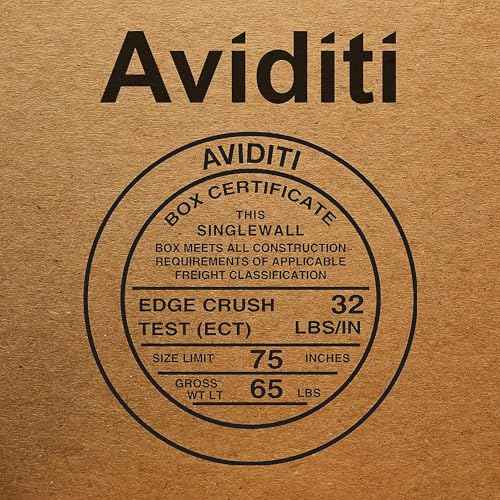 Aviditi 1083 Flat Corrugated Cardboard Box 10" L x 8" W x 3" H, Kraft, For Shipping, Packing and Moving (Pack of 25)