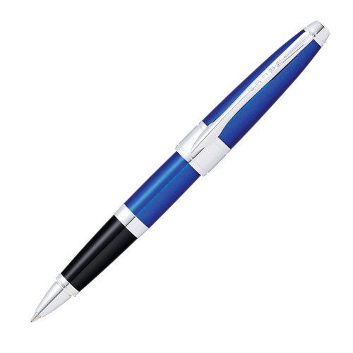 Cross Apogee Translucent Blue Lacquer Rollerball Pen