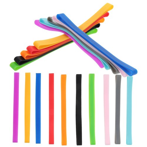 OFFSCH 20Pcs Colored Silicone Book Binding Bands Portable Elastic Straps for Travel Notebooks Diaries and Journals Lightweight and Convenient