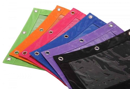 Wodison 24 Packs 3 Ring Binder Pen Pencil Case Pouch Bulk Set Stationery Bag for School Class Office Purple