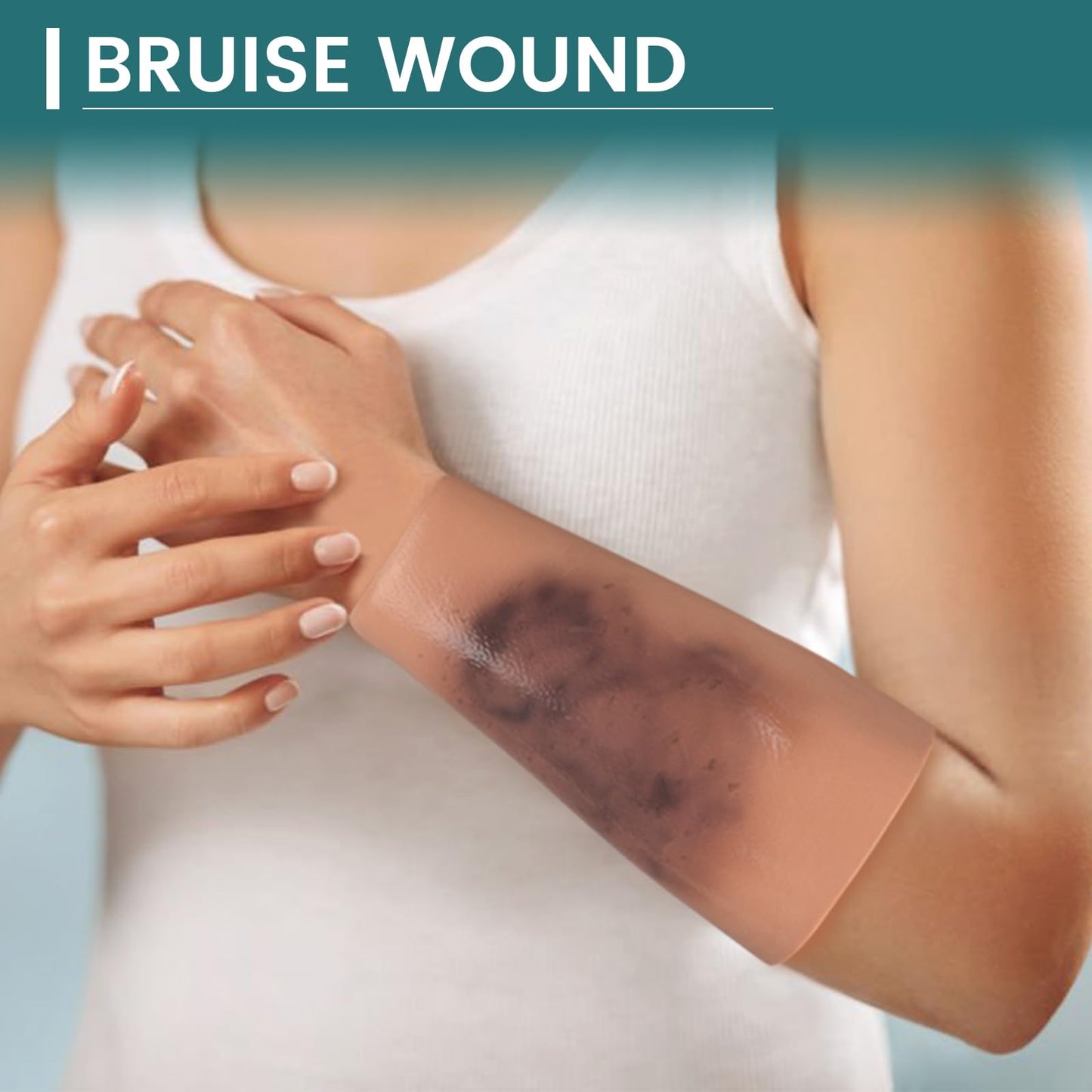 MedEduQuest Bruise Wound Care Training Sleeve, Wound Packing Trainer for Medical Education