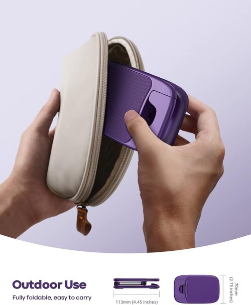 Lamicall Purple Phone Holder - Stylish Dark Purple Cellphone Stand for iPhone & Smartphones 4-8''