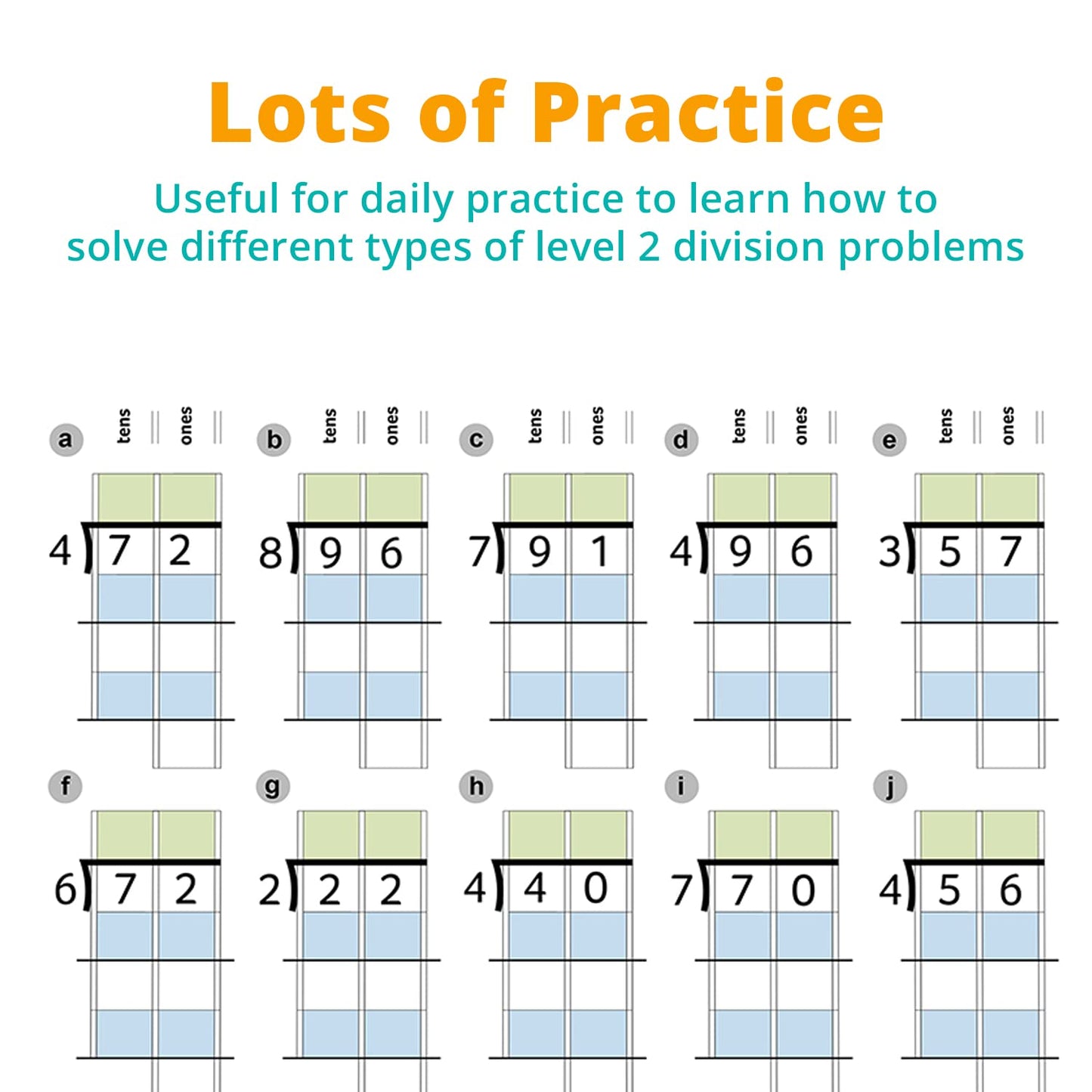 Channie’s One Page a Day Level 2 Division Workbook, Educational Math Activity Book for Kids, Ideal for 3rd to 5th Grade, 50 Pages of Level 2 Divisions for Daily Practice with Answer Sheets Included