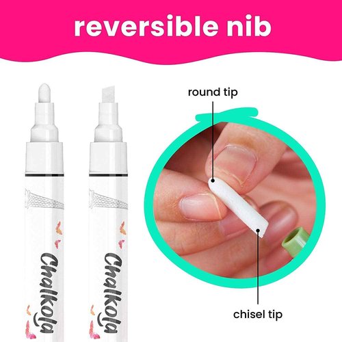 Chalkola 30 Markers 1mm + 4 white 3mm + 6 white Variety Markers Bundle