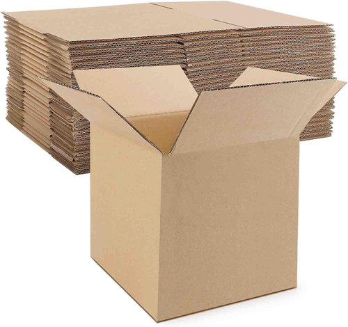 Mat Board Center | 25-Pack 7x7x7 Inches Corrugated Cardboard Shipping Boxes for Moving & Mailing