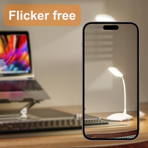 LED Desk Lamp Wireless Charging Desk Lamp with Touch Control Dimmable Office Desk Light Eye-caring Office Lamp with Adjustable Gooseneck Table Lamp, Reading Lamp Table Lamp for Bedroom Bedside Study