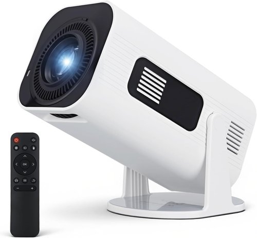 Mini Projector | 4K 1080P Portable Movie Projector with WiFi & Bluetooth - Built-In Apps & Speaker