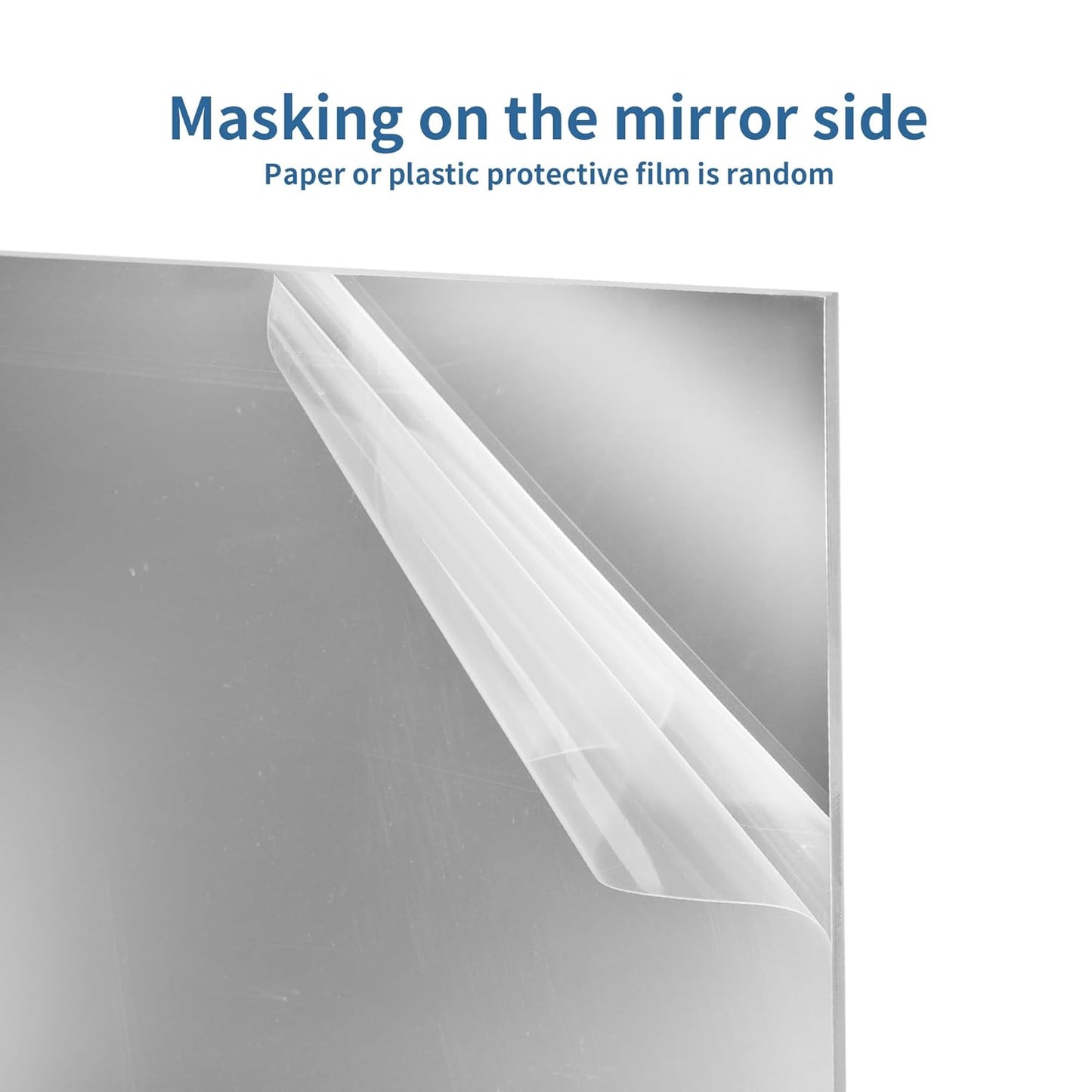 Skiennix Silver Mirrored Acrylic Sheets - 4 Pack, 8 x 12 Inch, 1/8 Inch Thick for Crafts & Art Display