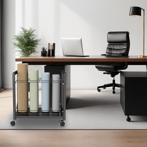 Blueprint Holder 12 Slots Blueprint Storage for Any Roll of Documents - Vinyl Roll Storage, Construction Paper Organizer, Racks & Displays, Blueprint Storage Racks for Office, Home, Factory