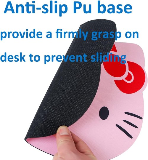 Hello Kitty Mouse Pad - Cute Kawaii Anime Design for Office Desk | Pink Computer Accessory for Women