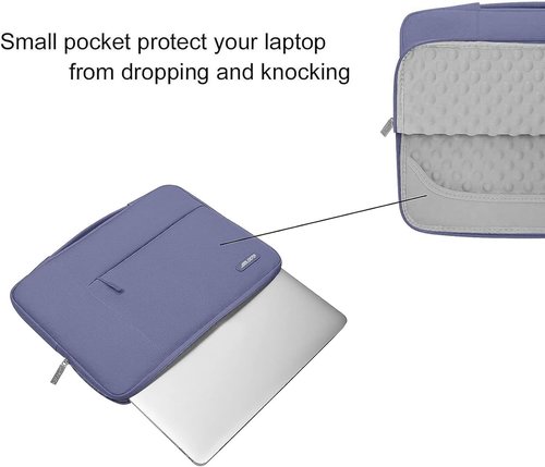 MOSISO Laptop Case - 13.3 Inch Sleeve with Handle | Compatible with MacBook Air/Pro & More - Lavender Gray