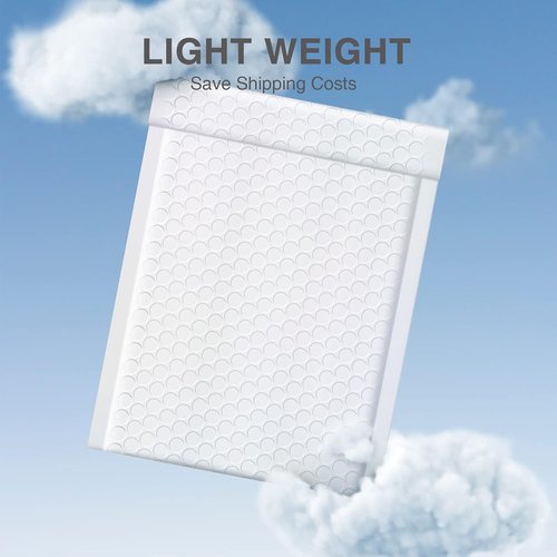 Metronic Bubble Mailers - Waterproof Self-Seal Padded Envelopes 6x10 Inch | Perfect for Shipping Jewelry & Makeup