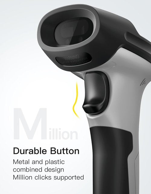 Inateck Wireless Bluetooth 2D Barcode Scanner - Fast & Accurate QR Code Scanning | 180-Day Battery Life, Compatible with iOS/Android/Windows