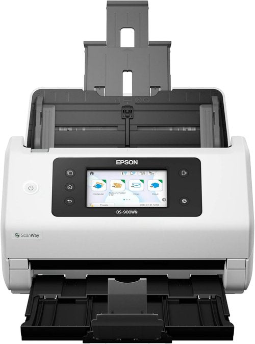 Epson DS-900WN Color Document Scanner - High-Speed Wireless with Duplex Scanning & 100-Page ADF