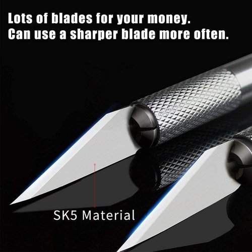 DIYSELF 300 PCS Exacto Knife Blades - High Carbon Steel #11 Craft Knife Refill with Storage Case