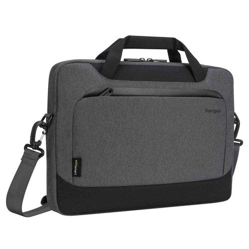 Targus Cypress Slimcase with EcoSmart Designed for Business Traveler and School fit up to 15.6-Inch Laptop/Notebook, Light Gray (TBS92602GL)