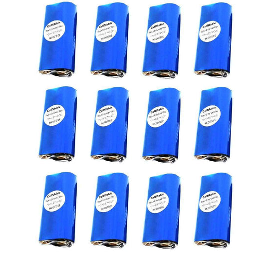 DEFMATE 12 Count 4.33" x 243' (110mmx74m) Thermal Wax Ribbons 1/2" Core Thermal Transfer Wax Ribbon for Zebra,TEC,DATAMAX,INTERMEC,Avery,Citizen,SATO,TSC,GODEX,ARGOX