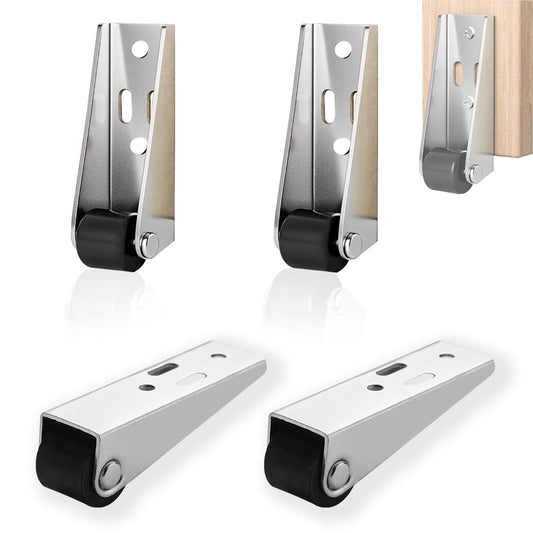 Little Casters Wheels Low Profile File Drawer Casters Fixed Single Directional 4 Sets