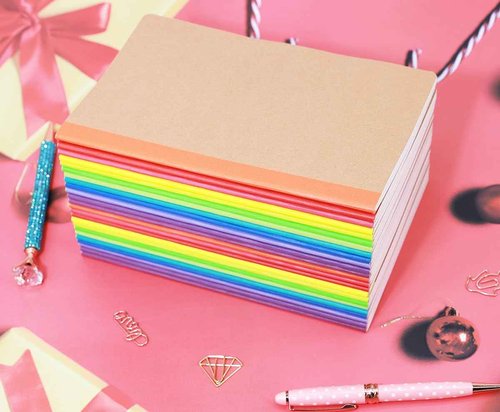 48 Pack Kraft Notebooks, Journals in Bulk for Writing, Blank Paper Sketchbooks, 60 Pages Notebook, 8.3x5.5 Inch, A5 Size, Travel Journal Set, for Gifts, Students and Office Supplies