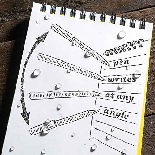 Rite in the Rain Weatherproof Durable Black Plastic Clicker Pen, Black Ink, 2 Pack (No. BK11-2)