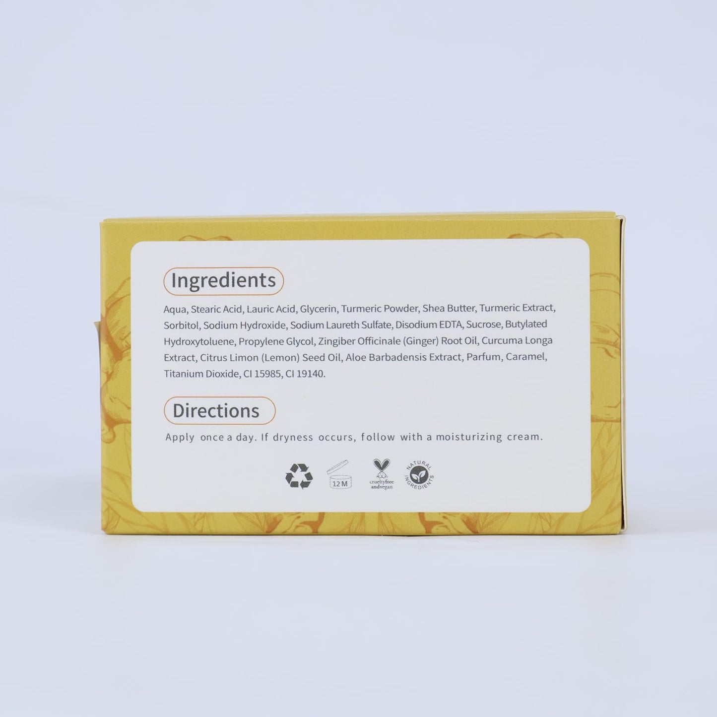LIYALAN Turmeric Soap Bar 3.88 oz each Bar for Face Body Acne,Smooth Skin,Cleansing Natural Handmade Soap contains 3 bars