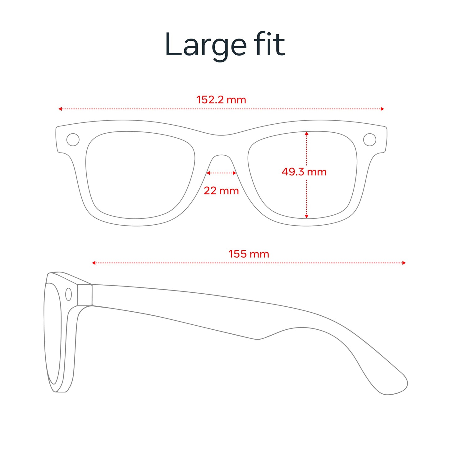 Meta Ray-Ban (Gen 2), Wayfarer, Matte Black | Smart AI Glasses for Men, Women — 2x Battery Life — 3K Ultra HD — 12 MP Ultra-Wide Camera, Audio, Video Recording — Clear Lenses — Wearable Technology