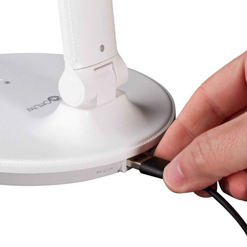 OttLite Emerge LED Sanitizing Desk Lamp with USB Charging – Sanitizes Your Work Space, Touch Activated, Flexible Neck, Modern Light for Reading, Crafting & Office Desktop