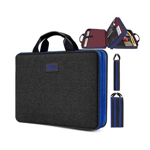 ZINZ Laptop Case 15 15.6 16 inch Sleeve, Expandable Computer Hand Bag with Multi-pockets Compatible with MacBook Pro 16 inch M4/M3/M2/M1, MacBook Air/Pro 15 inch and 15-16 inch Notebooks，B01BL01
