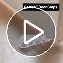 Scotch Door Stoppers 2-Pack 1-1/8 in. Flexible Rubber Bottom Door Wedges