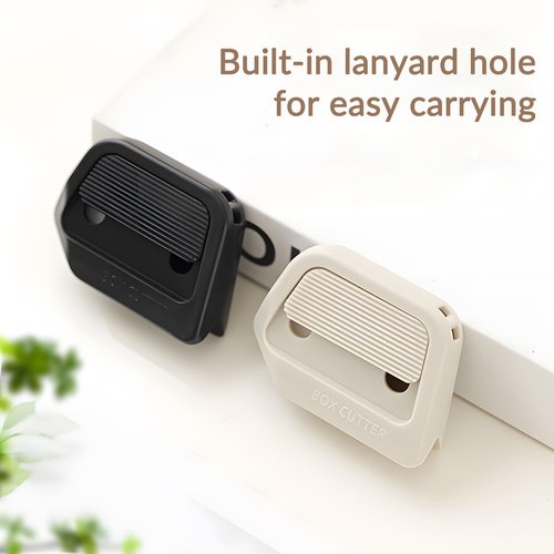 Mini Ceramic Paper Cutter - Safe Ceramic Box Cutter, Keychain Box Opener (2pcs)