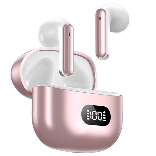 Wireless Earbuds,Bluetooth in Ear Buds with Immersive Surround Sound Stereo,Tap-Control,48 Hours Playtime,Bluetooth 5.4 LED Display Charging Case,IPX7 Waterproof Fit iPhone&Andriod Sports Workout