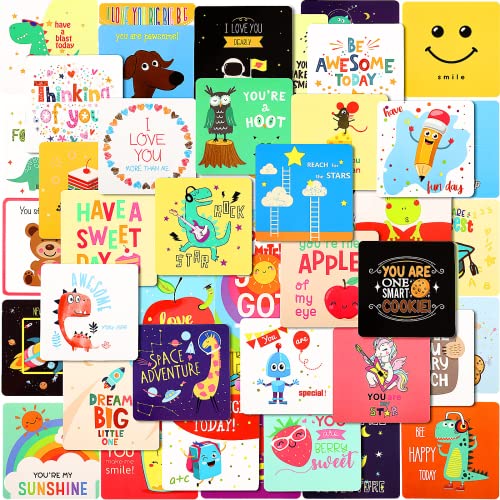 120 Kids Lunchbox Notes with 60 Styles - Inspirational & Fun Back to School Gift
