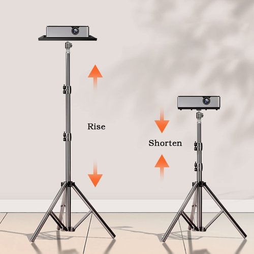 GUANKAOBING Projector Stand Universal Projector Stand Floor Household Tripod with Tray Storage Rack Tripod Projector Bedside Bracket Lifting Universal Vertical Placing Table Projector Wall Moun