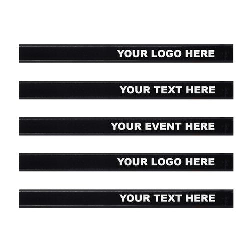 Planet Products Writing Instruments Custom Imprinted Carpenter Pencils – Personalized Flat Wood Pencils for Construction, Promotional Giveaways, Builders (Black,180 Count (Pack of 1)