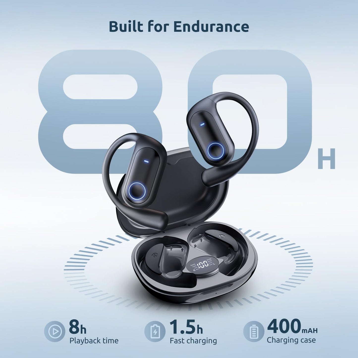 ZOOBELIO AI Translation Earbuds Real Time - 164 Languages Translator Earbuds with 8 Modes, 80H Battery Life 5-in-1 Translating Headphones Bluetooth Wireless for Travel Business Learning