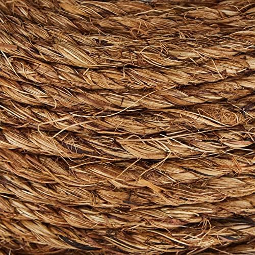 T.W. Evans Cordage 1/4-Inch Manila Rope - 100 Feet of Durable, Heavy-Duty Utility Rope