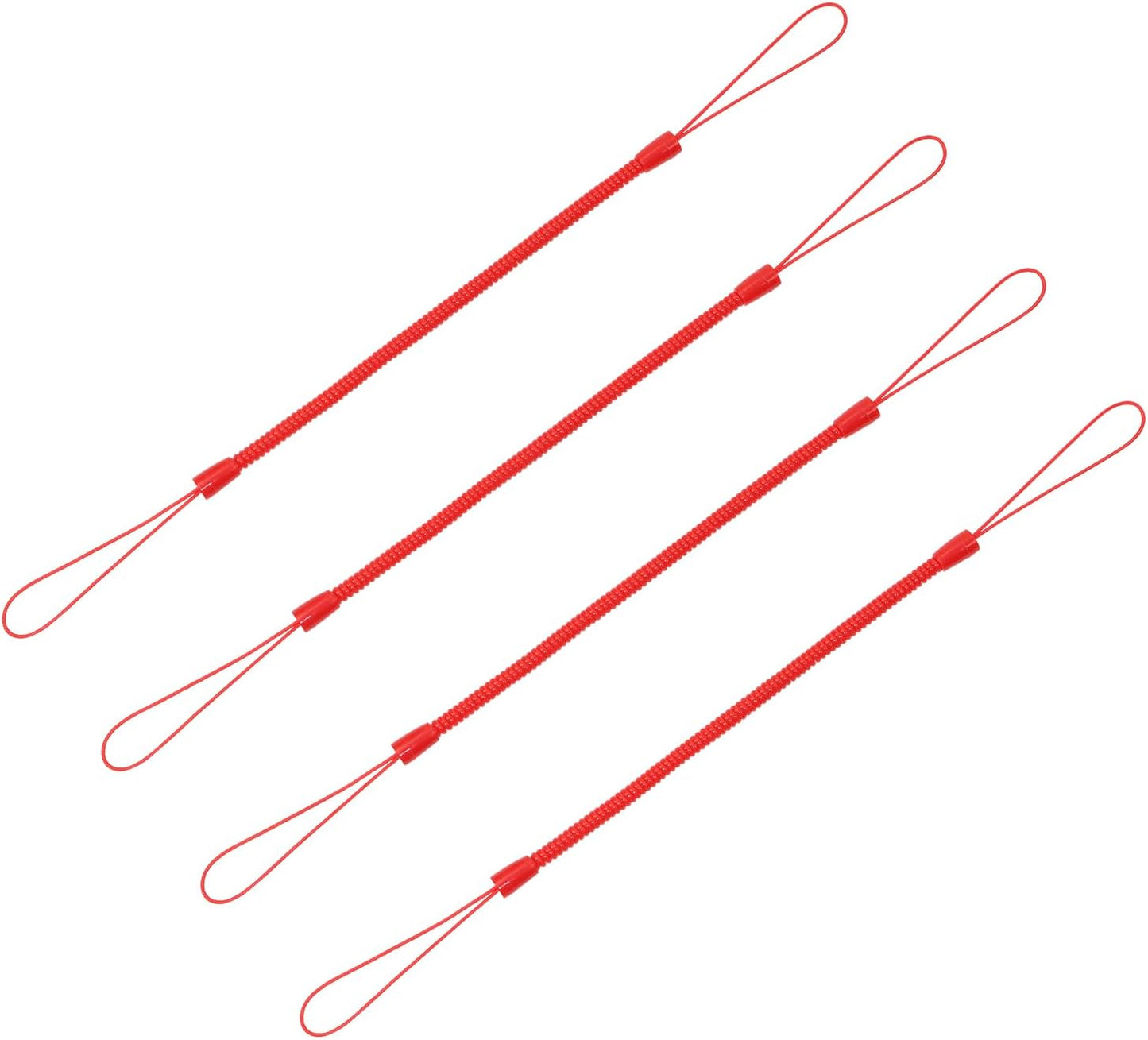 Skiennix Mini Skater Lanyard - Elastic Tether for Touch Pens | 4-Pack Coil Spring Straps