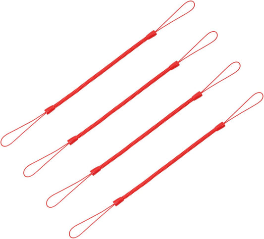 Skiennix Mini Skater Lanyard - Elastic Tether for Touch Pens | 4-Pack Coil Spring Straps